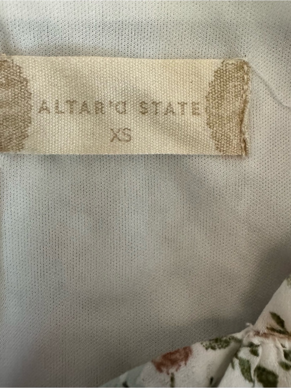 Altar’d State Floral Ruffle Maxi Dress Cottagecore Boho Prairie XS - Picture 3 of 9